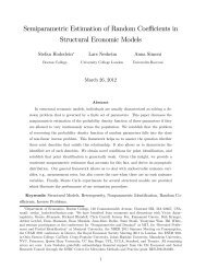 Semiparametric Estimation of Random Coeffi cients in Structural ...