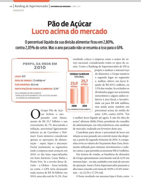 AutosserviÃ§o fecha 2010 com R$ 203,9 bilhÃµes, alta real nas ...