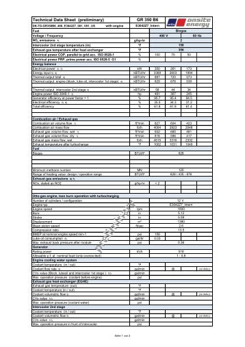 Technical Data Sheet (preliminary) GR 350 B6 - Stewart & Stevenson