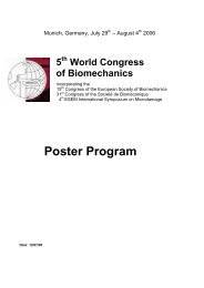 Poster Program (pdf) - 5. World Congress of Biomechanics