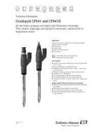 Ceraliquid CPS41 / CPS41D - å¾·å½Endress+Hauser(E+Hå¬å¸)