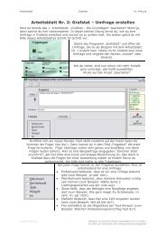 Arbeitsblatt Nr. 2: Grafstat â Umfrage erstellen - goodschool.de