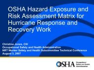 OSHA Hazard Exposure and Risk Assessment Matrix - U.S. National ...