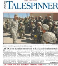 AETC commander immersed in Lackland fundamentals