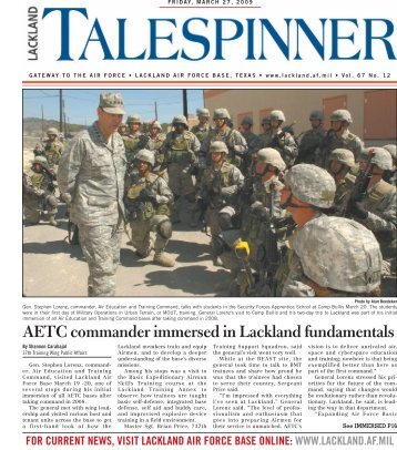 AETC commander immersed in Lackland fundamentals