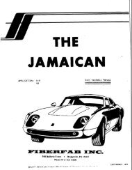 Jamaican 2 - Late Model (V8 & VW) Assembly Manual - FIBERFAB.US