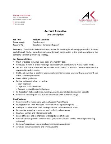 key account manager job description