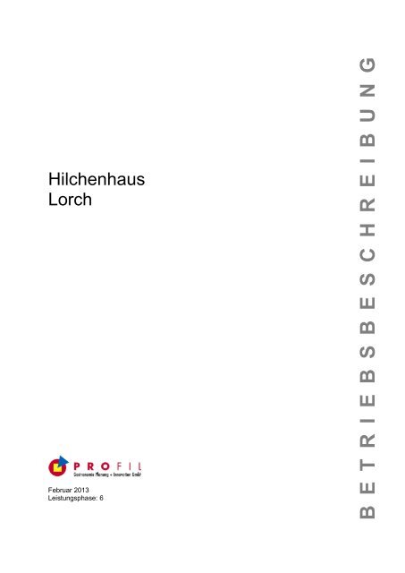 Betriebsbeschreibung Küche Hilchenhaus Lorch