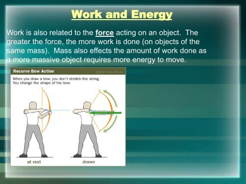 Physics Lesson11 Work and Energy Powerpoint