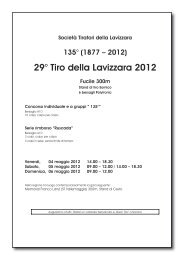 29° Tiro della Lavizzara 2012 - Federazione Ticinese delle Società ...