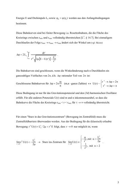 1 4. Das Zwei-Körper-Problem 4.1 Lagrange-Gleichungen, Integrale ...