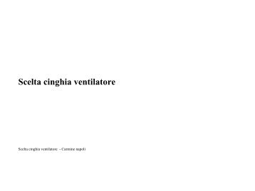 Esercizio Calcolo Cinghia Ventilatore - Carmnap.it