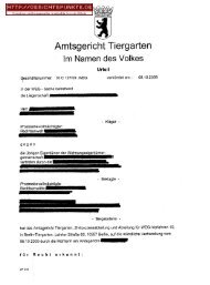 Amtsgericht Tiergarten, vollstÃ¤ndiger Wortlaut