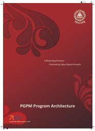 PGPM Program Architecture - S.P. Jain Institute of Management and ...