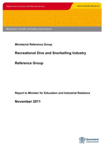 Recreational Dive and Snorkelling Industry Reference Group Report