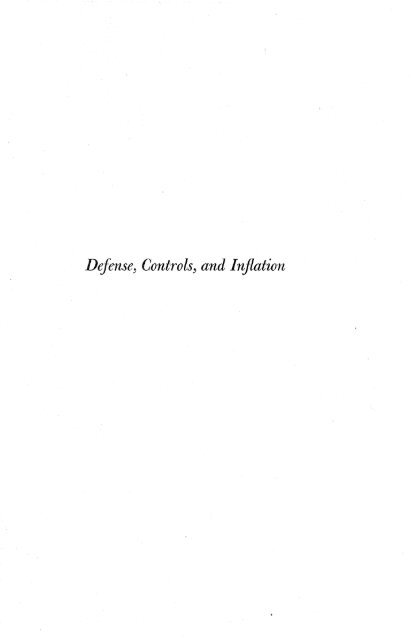 Defense, Controls, and Inflation.pdf - The Ludwig von Mises Institute