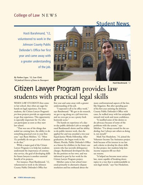 Download the publication - College of Law - University of Iowa