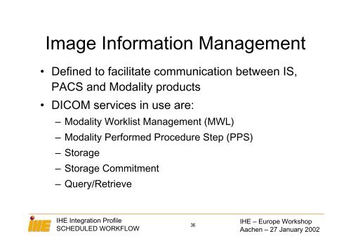 Integrating the Healthcare Enterprise - IHE in Europe