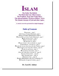 Table of Contents - Islam Query
