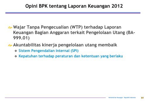 BSPUN (Govt Debt Profile) edisi Mei 2014