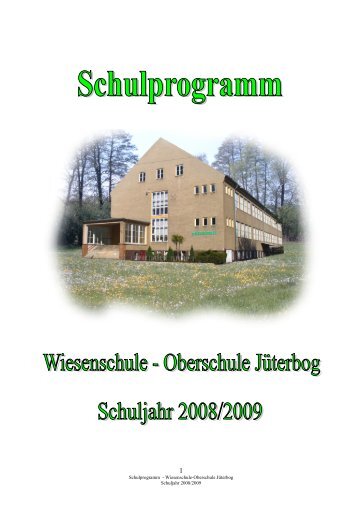 Wiesenschule-Oberschule Jüterbog Schuljahr 2008/2009