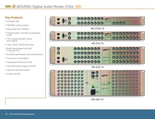 NK Series Routing System - Ross Video