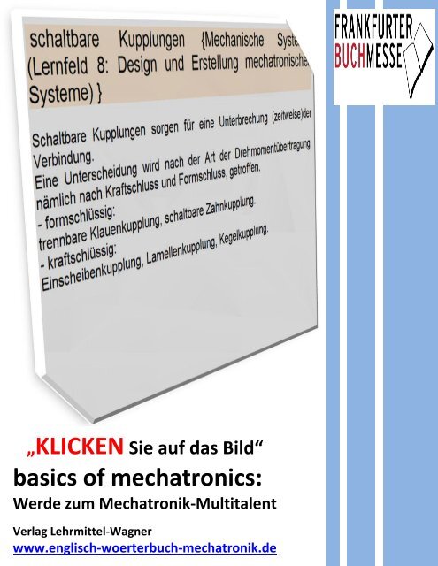 basics of mechatronics: Werde zum Mechatronik-Multitalent
