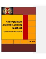 Undergraduate Academic Advising Handbook - Department of ...