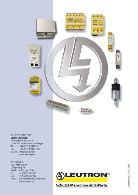 ERITECHÂ® System 3000 Komponenten - Leutron GmbH