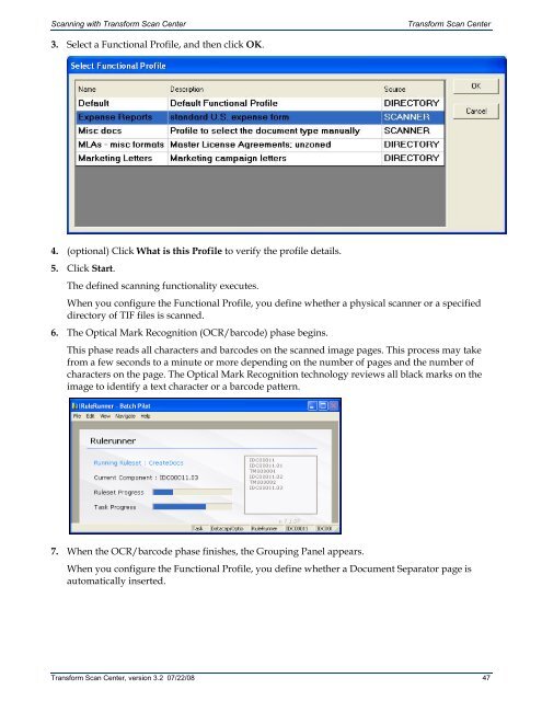 Transform Scan Center User's Guide - Bottomline Technologies