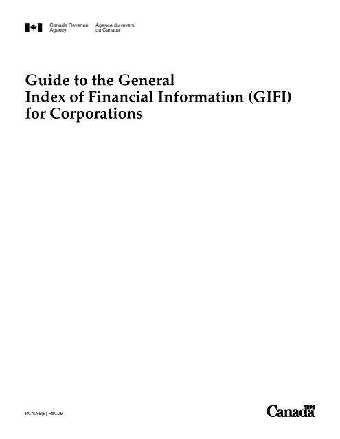 Guide to the General Index of Financial Information ... - New Learner