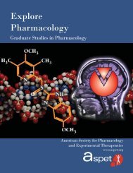 Explore Pharmacology - aspet