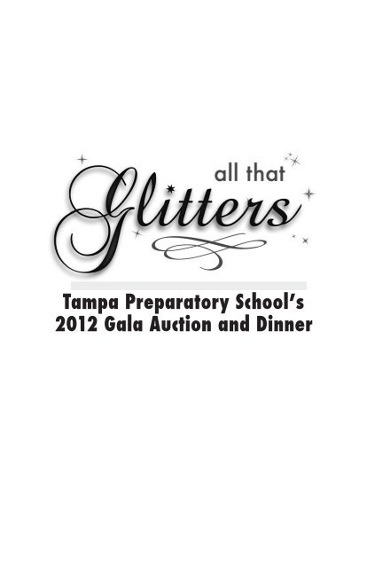 All That Glitters Catalog - Tampa Preparatory School