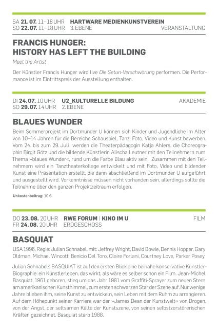 programm 2012 - Dortmunder U