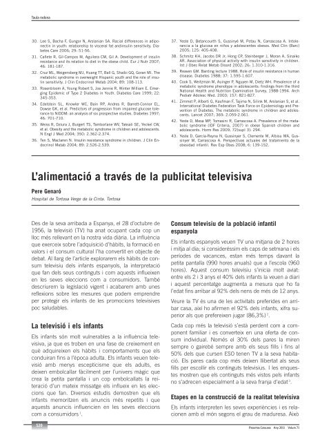PEDIATRIA CATALANA - Societat Catalana de Pediatria