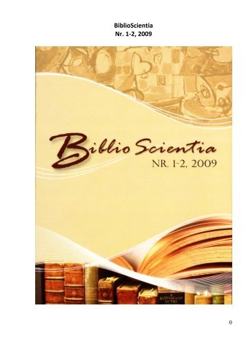 Revistă ştiinţifico-practică - Biblioteca Ştiinţifică Centrală "A. Lupan"