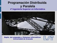 ProgramaciÃ³n Distribuida y Paralela - Departamento de Lenguajes ...