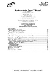 Why Use Business Letter Punch? - Merit Software