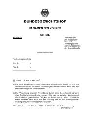 BGHZ 149, 80 zu Ã‚Â§ 13 BGB bei der GbR