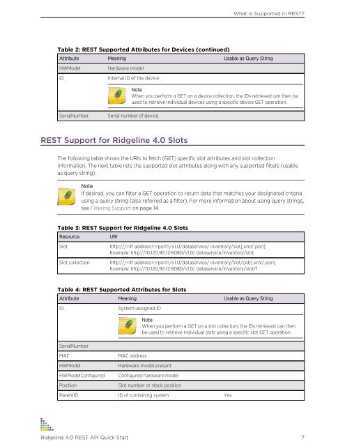 Ridgeline 4.0 REST API Quick Start PDF - Extreme Networks