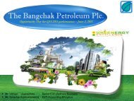 The Bangchak Petroleum Plc. - Investor Relations