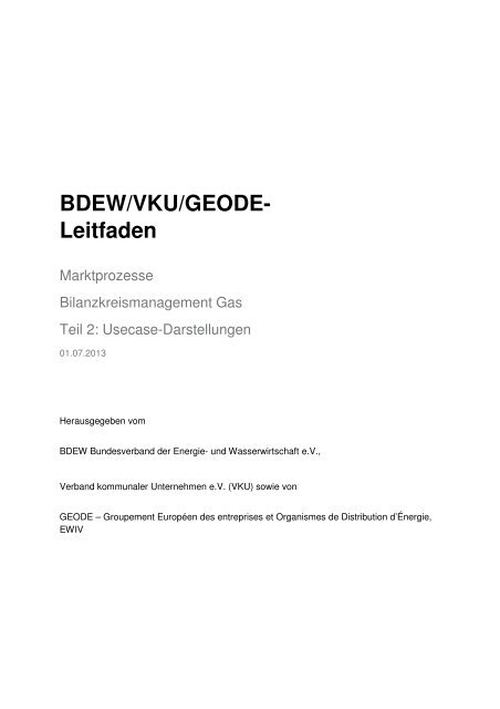 Bilanzkreismanagement Gas Teil2 (Usecase) - Geode