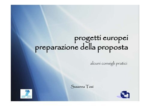 Come scrivere una proposta di progetto - CNR Area della Ricerca di ...