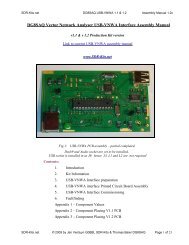 DG8SAQ VNWA Kit Assembly Manual - SDR-Kits