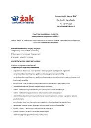 Program praktyk- Florysta od 2012 - Starachowice / Centrum Nauki i ...