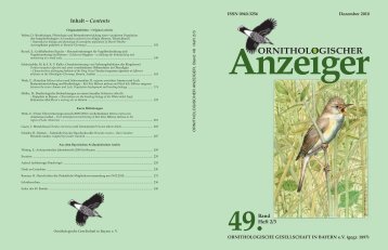 Anzeiger ORNITHOLOGISCHER 49. - OG Bayern