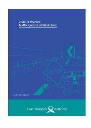 Code of Practice for Traffic Control at Work Zone - Land Transport ...