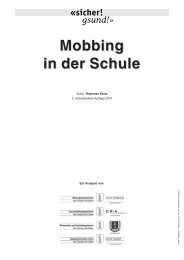 Mobbing in der Schule - Jugend und Gewalt