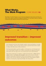 Improved transition â improved outcomes - What Works