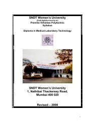 SNDT Women's University SNDT Women's University 1, Nathibai ...